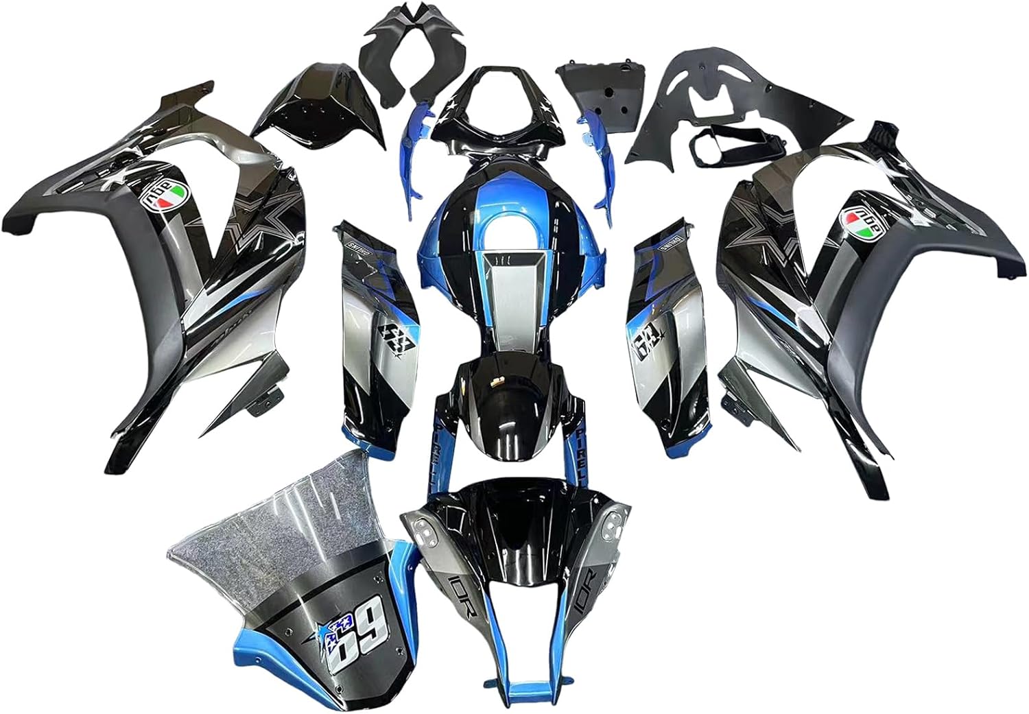 かーたん様 ご購入予定品 Bruce & Shark(ブルース・サメ) ZX10R カウル 適用カワサキ